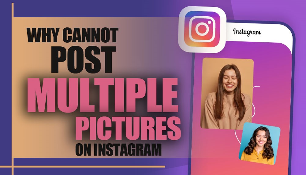 can’t post multiple pictures on instagram