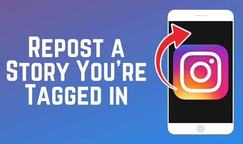 repost tagged post on Instagram
